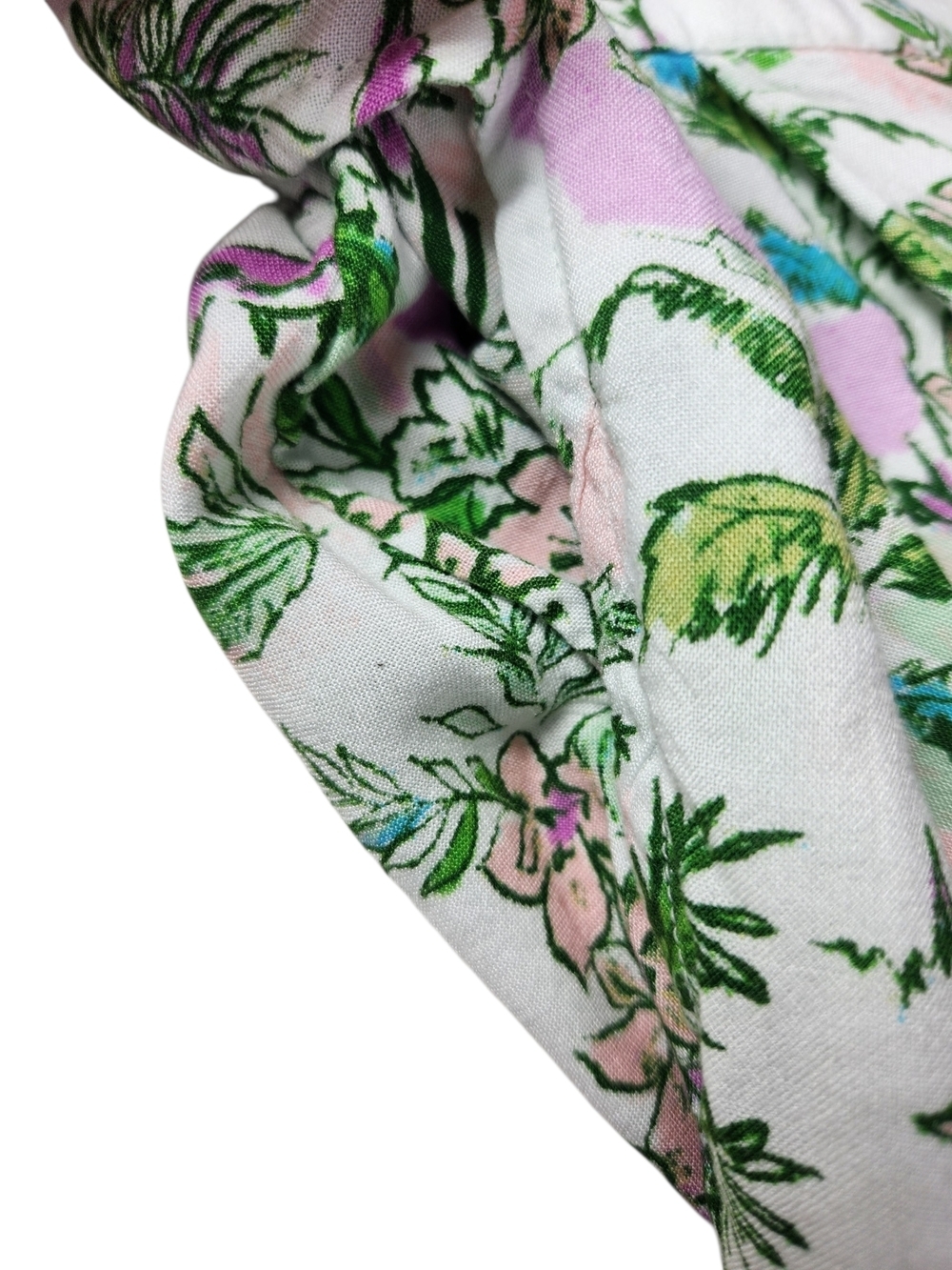 Stella Parker Tropical Flamingo Floral Wide-Leg Flowy Crop Pants Small Resort - Picture 7 of 16